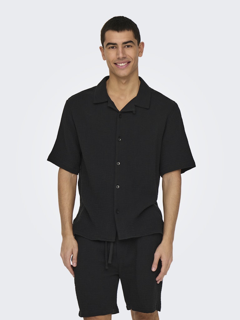 ONSKYLE 0158 SS SHIRT - Jet Black