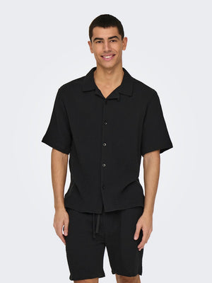 ONSKYLE 0158 SS SHIRT - Jet Black