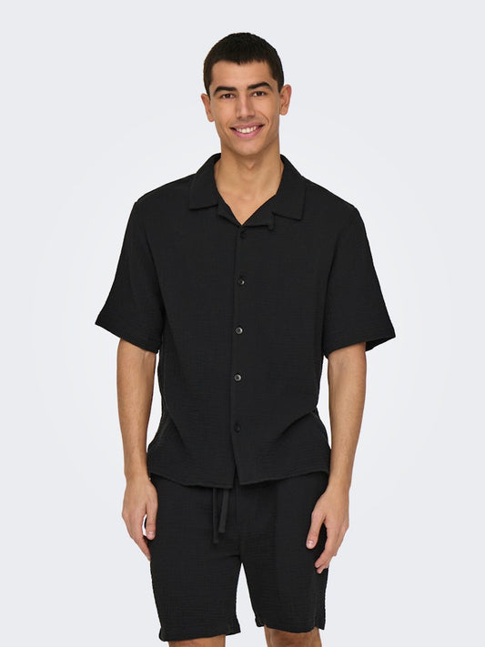 ONSKYLE 0158 SS SHIRT - Jet Black