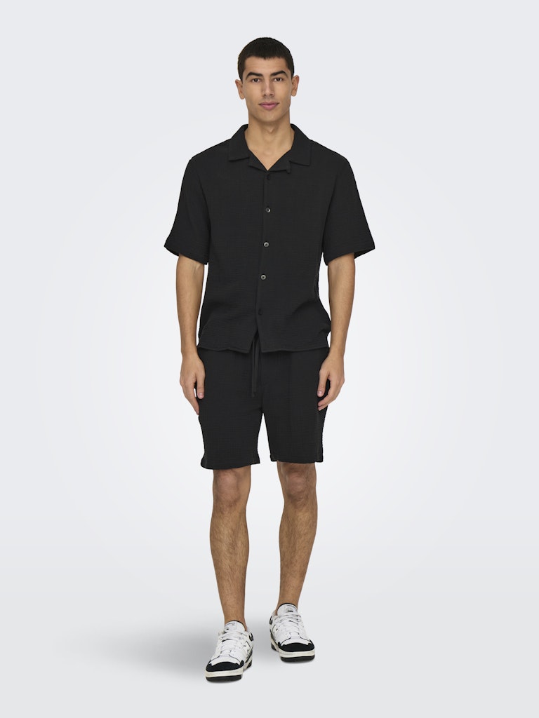ONSKYLE 0158 SS SHIRT - Jet Black