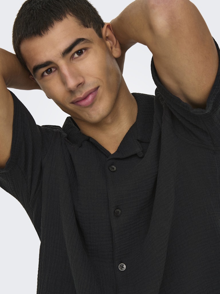 ONSKYLE 0158 SS SHIRT - Jet Black