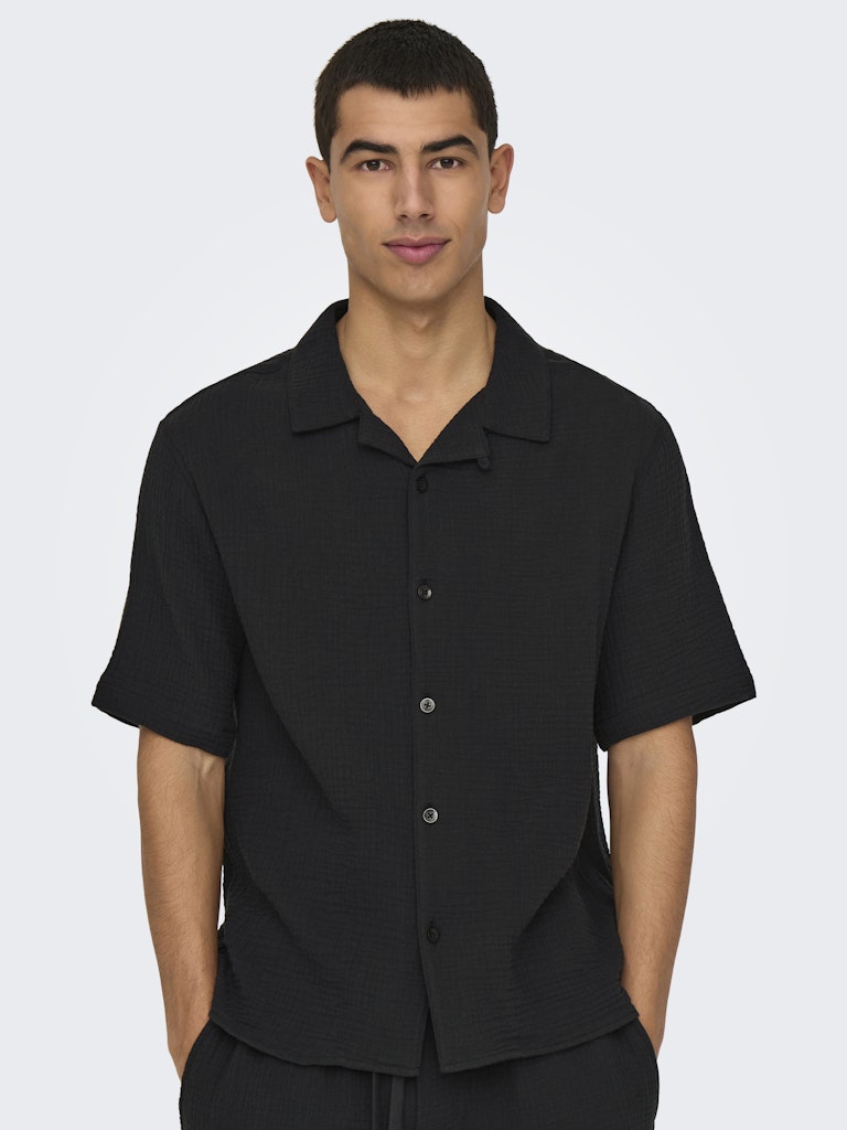 ONSKYLE 0158 SS SHIRT - Jet Black