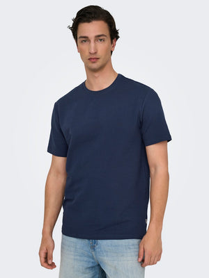 ONSKIAN LIFE REG SEERSUCKER SS TEE - Naval Academy