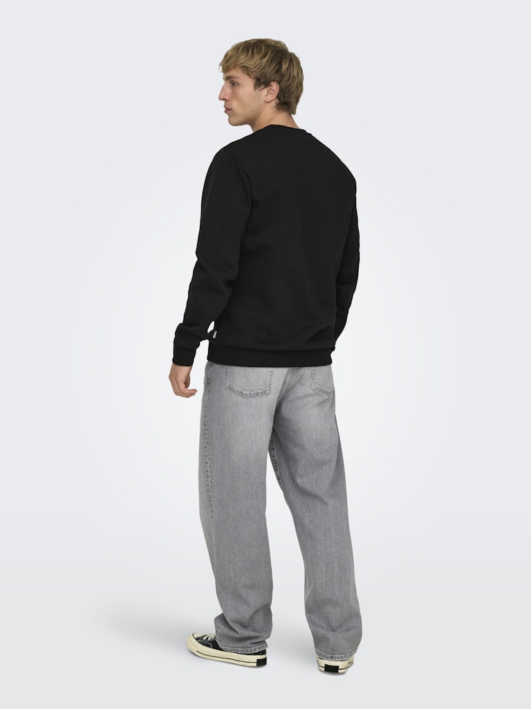 ONSCERES CREW NECK - Black