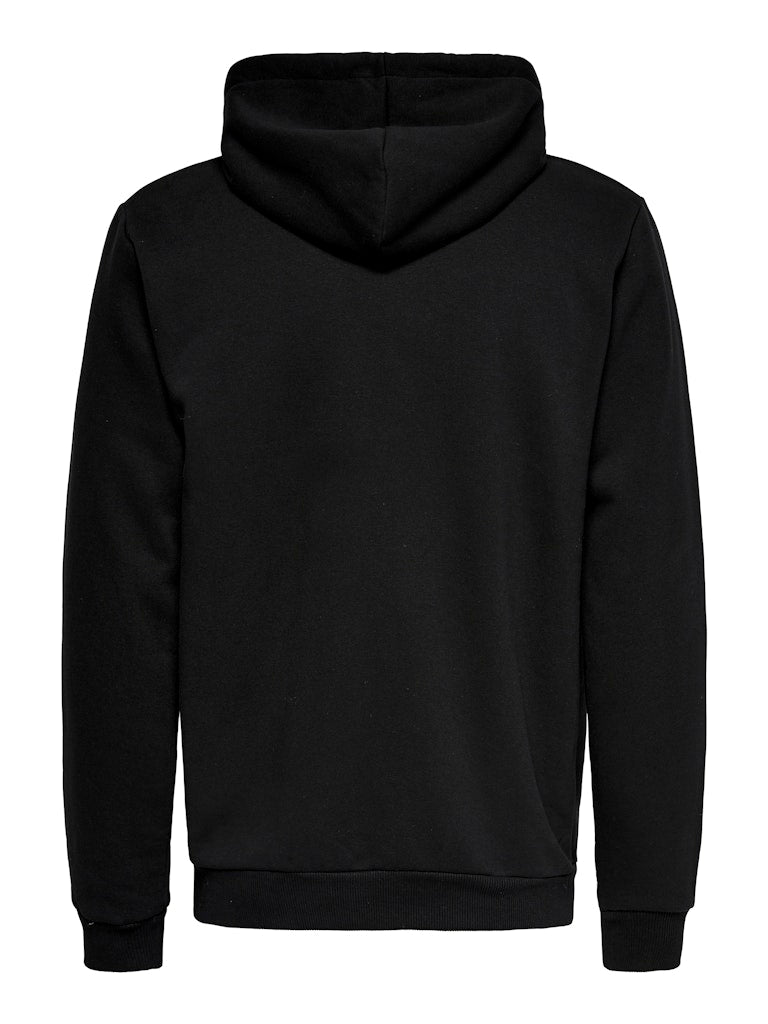 ONSCERES ZIP THR. HOODIE SWEAT - Black