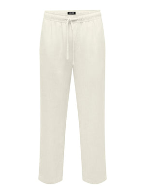 ONSSINUS LOOSE VISC LIN 0075 PANT - White
