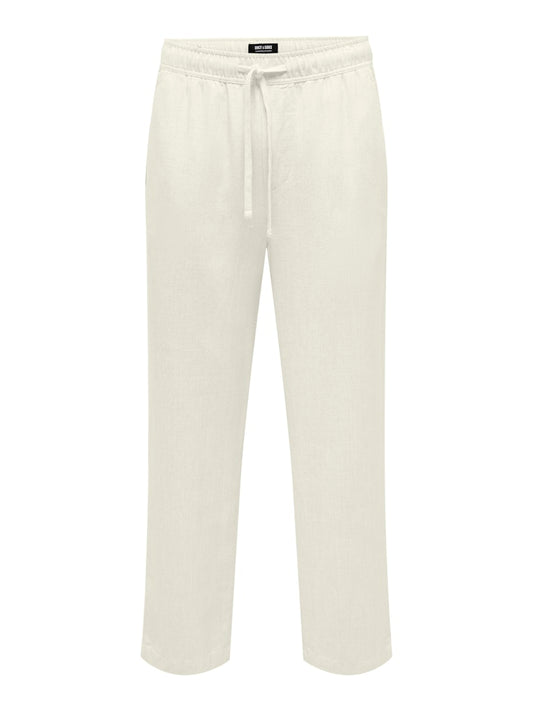 ONSSINUS LOOSE VISC LIN 0075 PANT - White