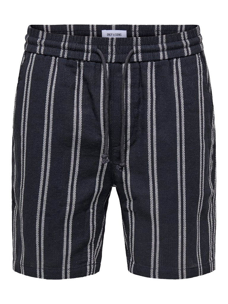 ONSTREV LIFE REG STRU STRIPE SHORTS - Dark Navy