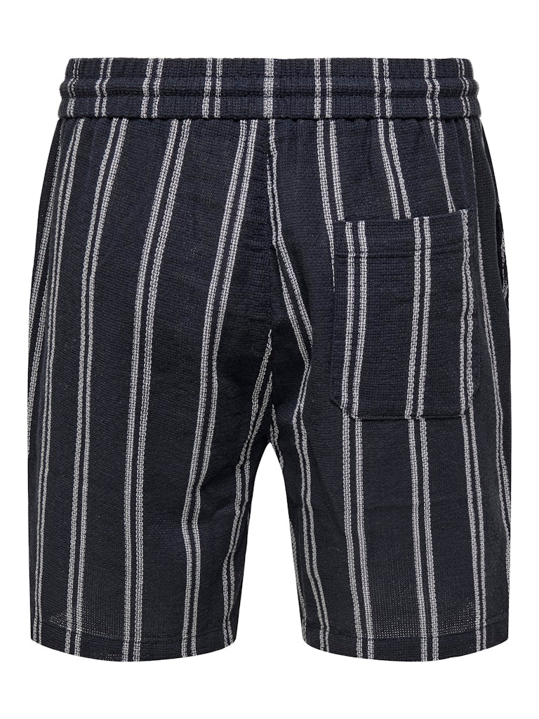 ONSTREV LIFE REG STRU STRIPE SHORTS - Dark Navy