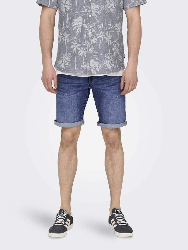 ONSPLY DBD 8773 TAI DNM SHORTS - Dark Blue Denim