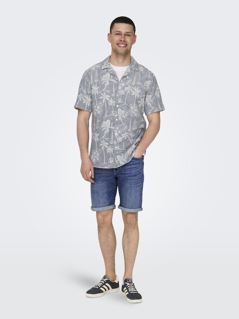 ONSPLY DBD 8773 TAI DNM SHORTS - Dark Blue Denim