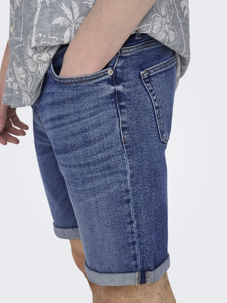 ONSPLY DBD 8773 TAI DNM SHORTS - Dark Blue Denim