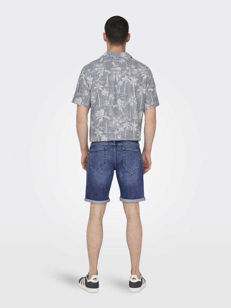 ONSPLY DBD 8773 TAI DNM SHORTS - Dark Blue Denim