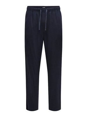 ONSSINUS LOOSE VISC LIN 0075 PANT - Dark Navy