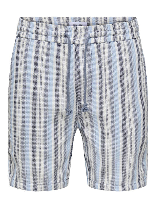 ONSTREV LIFE REG STRUC STRIPE SHORTS - Vintage Indigo
