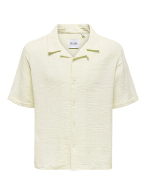 ONSKYLE 0158 SS SHIRT - Egret