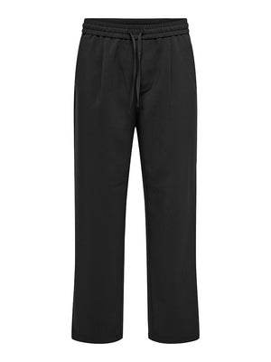 ONSWILL 0292 LOOSE STRING PANT -Black