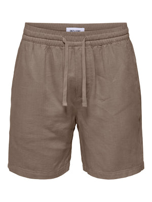 ONSTEL VISC LIN SHORTS 0075 - Fossil