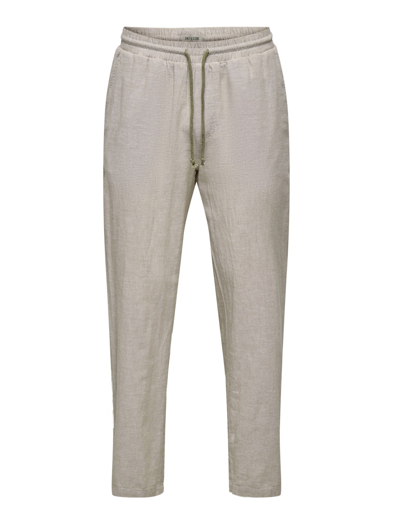 ONSCAIDEN LINEN BLEND PANT - Chinchilla