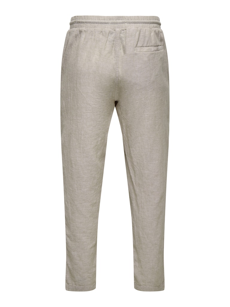 ONSCAIDEN LINEN BLEND PANT - Chinchilla