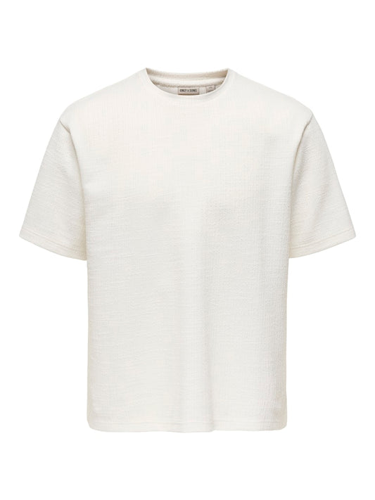 ONSANDRE RLX SS TEE - Cloud Dancer