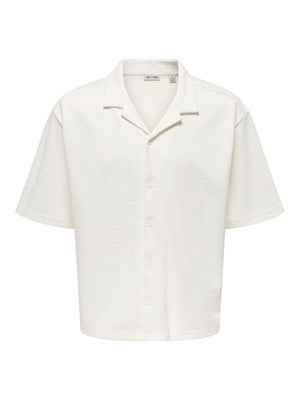 ONSANDRE RLX SS SHIRT - Cloud Dancer