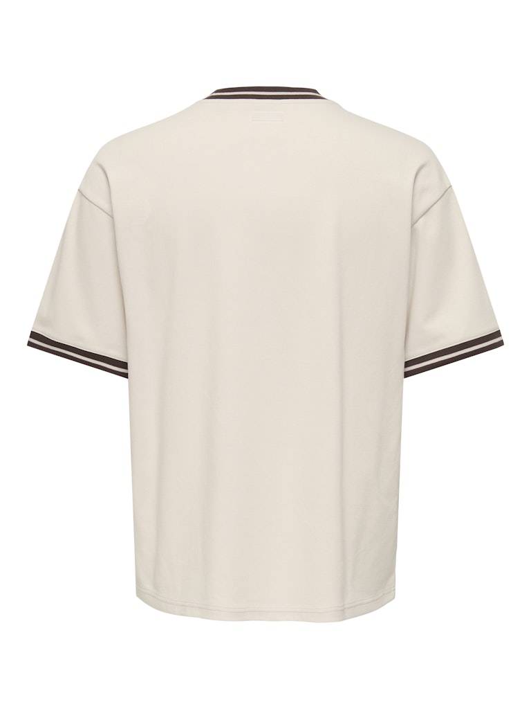 ONSLES CLASSIQUES CASPIAN BOXY SS TEE - Whitecap Gray