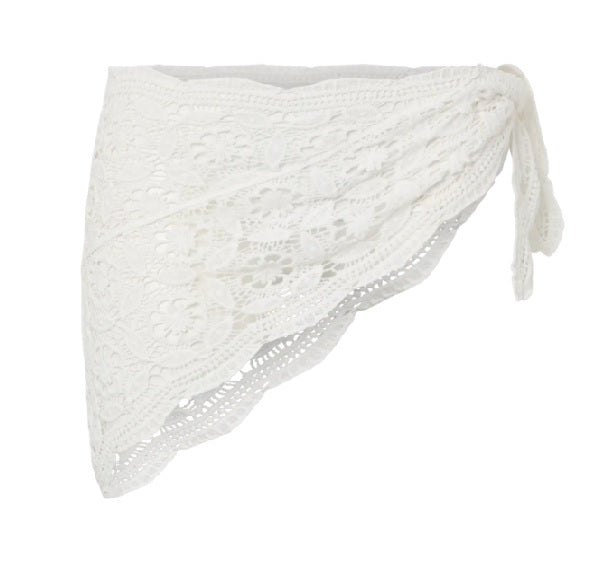 PCMANILLA TRIANGLE SCARF - Bright White