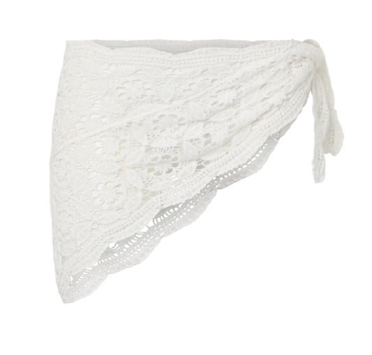 PCMANILLA TRIANGLE SCARF - Bright White