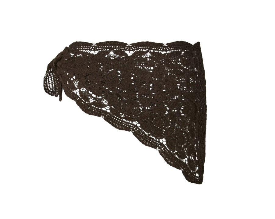 PCMANILLA TRIANGLE SCARF - Hot Fudge