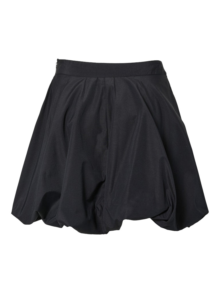 PCMAUVE HW SHORT SKIRT - Black