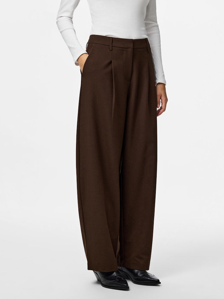 PCBOSELLA MW BARREL PANTS - Hot Fudge