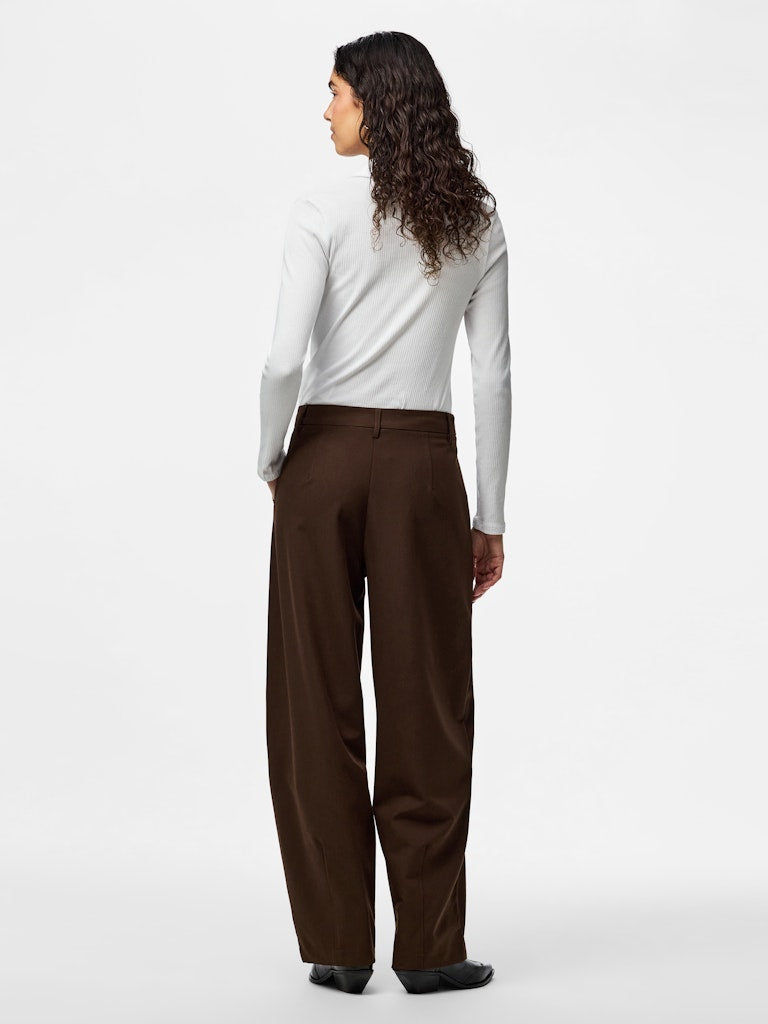 PCBOSELLA MW BARREL PANTS - Hot Fudge