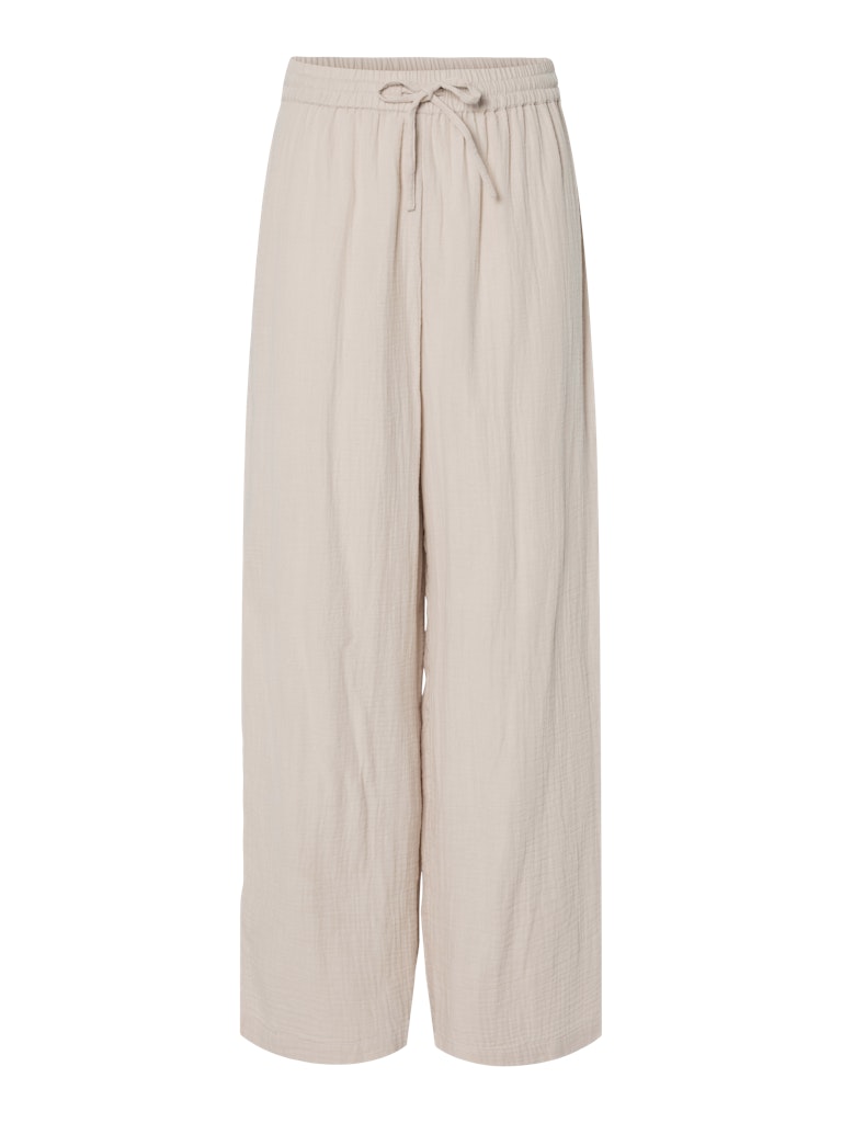 PCSASTINA HW WIDE PANTS -Silver Gray