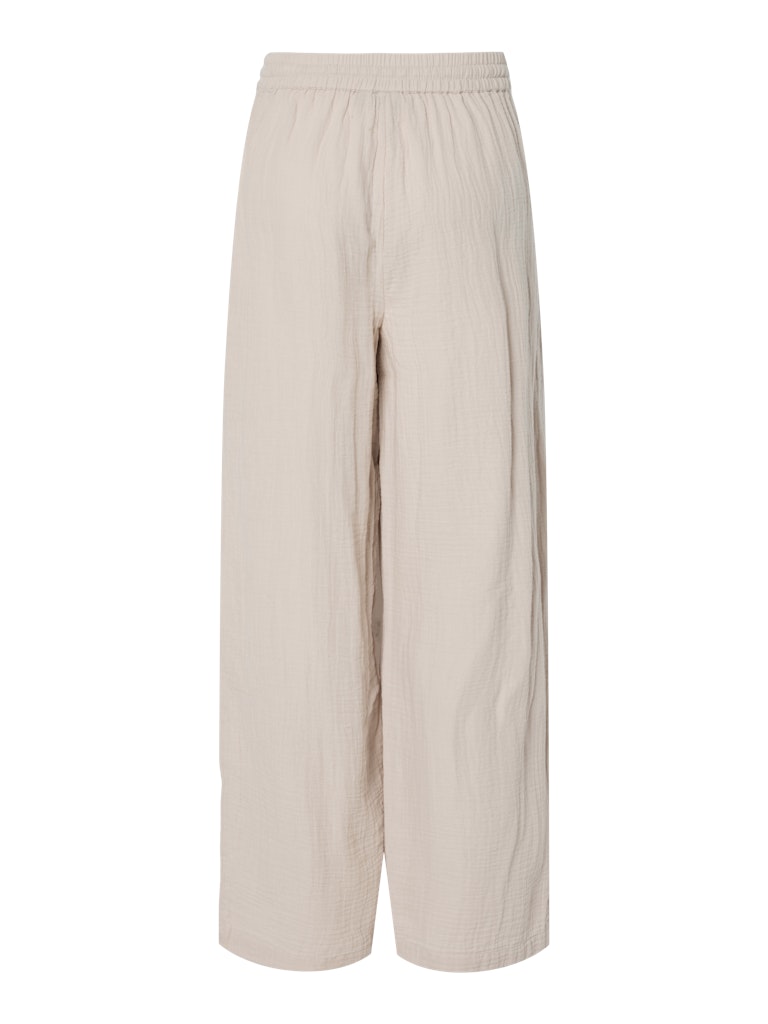 PCSASTINA HW WIDE PANTS -Silver Gray