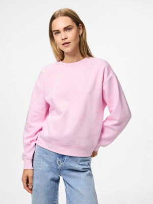 PCCHILLI LS LOOSE SWEAT - Roseate Spoonbill