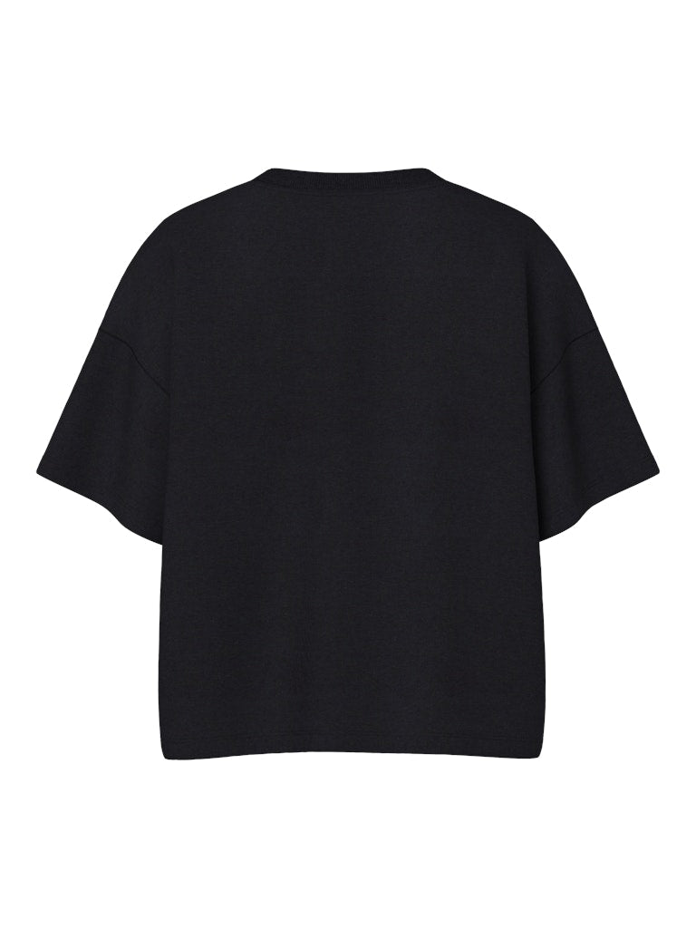 PCCHILLI SUMMER 2/4 LOOSE SWEAT - Black