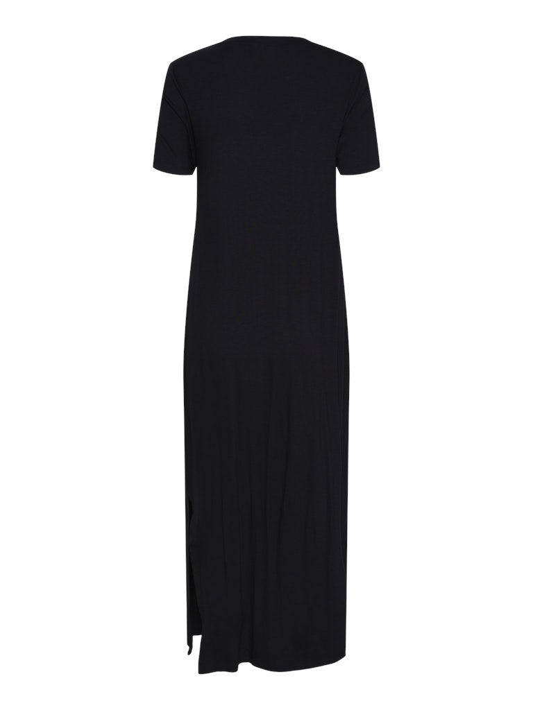 PCSOFIA SS T-SHIRT MAXI DRESS - Black