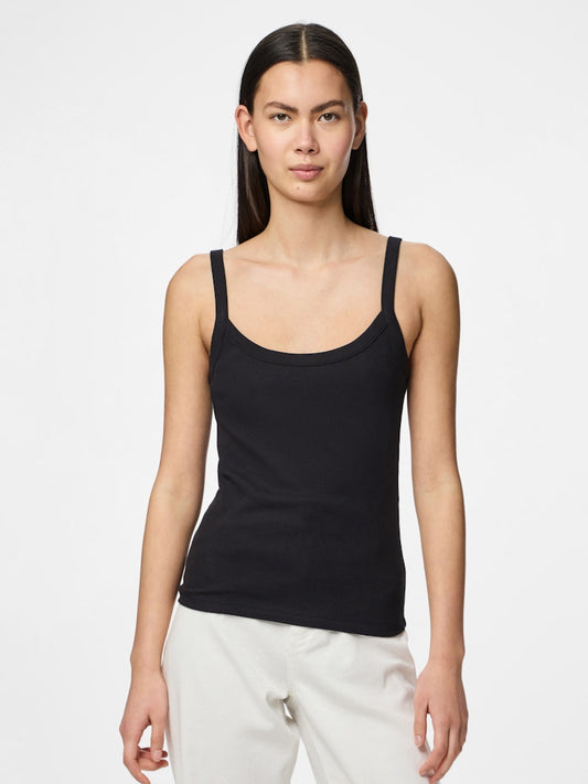 PCMAY STRAP TOP - Black