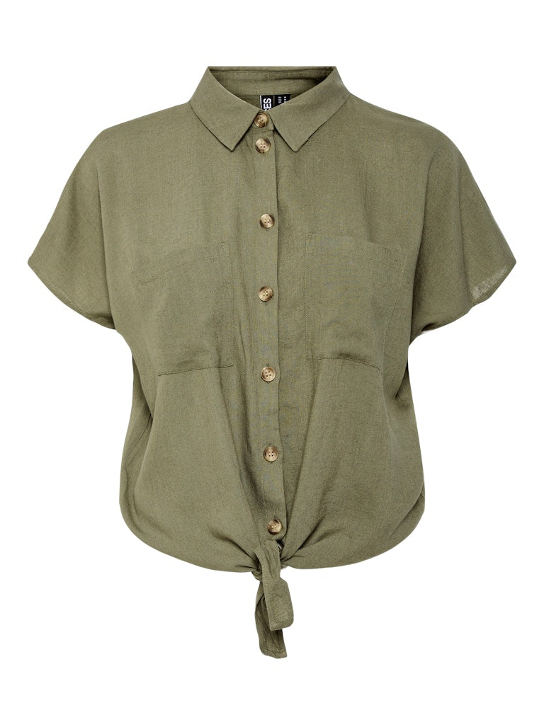 PCPIA SS TIE SHIRT - Deep Lichen Green