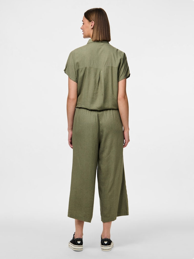 PCPIA SS TIE SHIRT - Deep Lichen Green