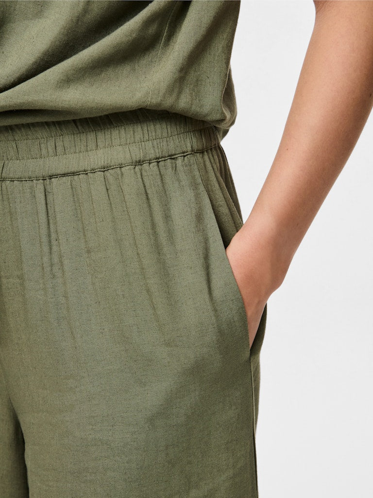 PCPIA HW WIDE CULOTTE - Deep Lichen Green