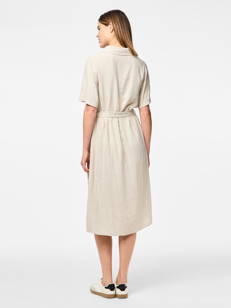 PCPIA 2/4 MIDI SHIRT DRESS - Birch