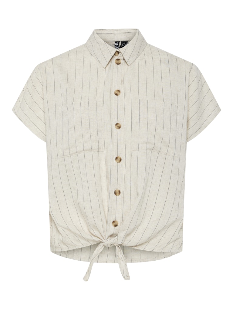 PCPIA SS TIE SHIRT - Birch/Striped