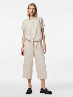 PCPIA SS TIE SHIRT - Birch/Striped