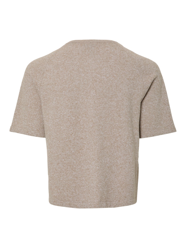 PCBREE SS O-NECK KNIT CARDIGAN - Crockery