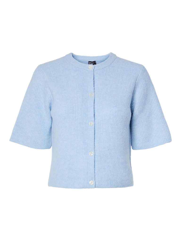 PCSILLY SS O-NECK KNIT CARDIGAN - Cashmere Blue