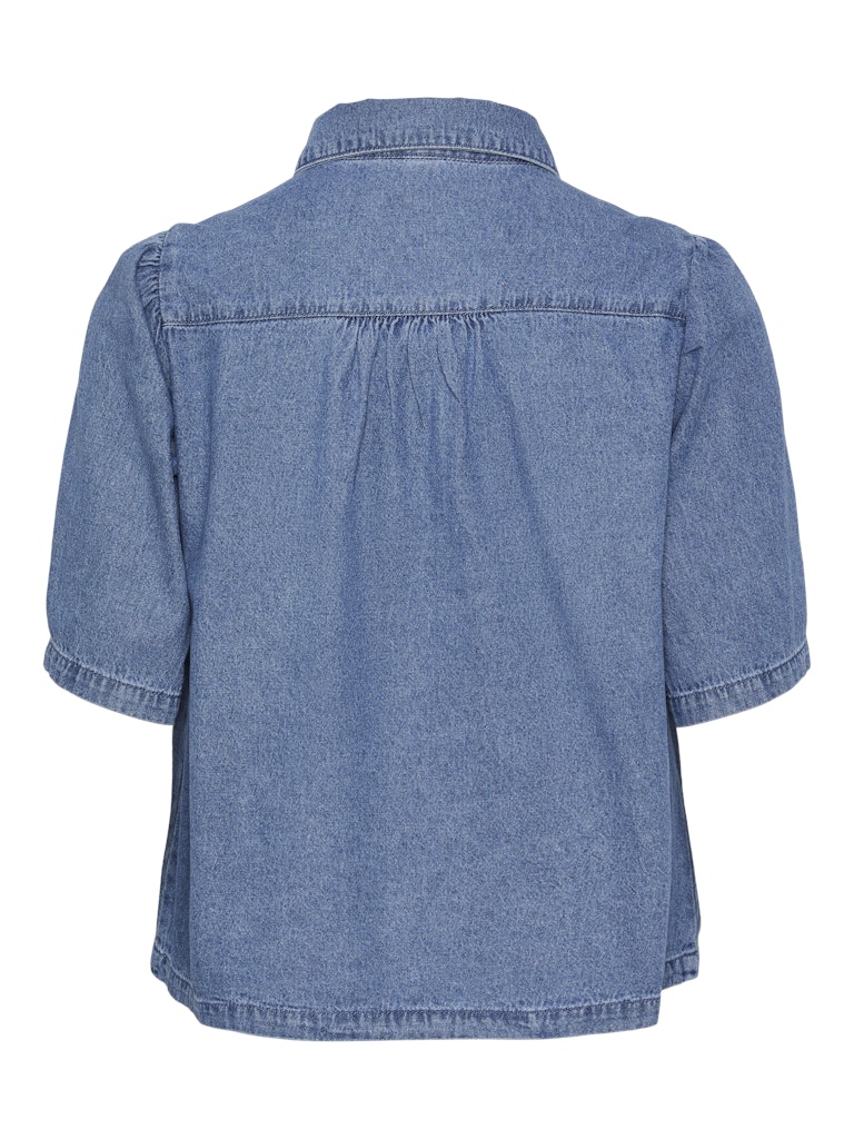 PCMAG SS DENIM SHIRT - Medium Blue Denim
