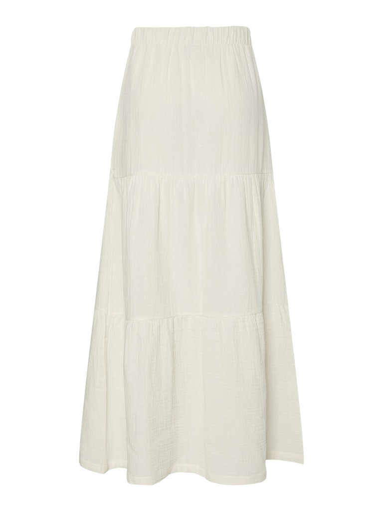 PCSIKKA HW MAXI SKIRT - Cloud Dancer