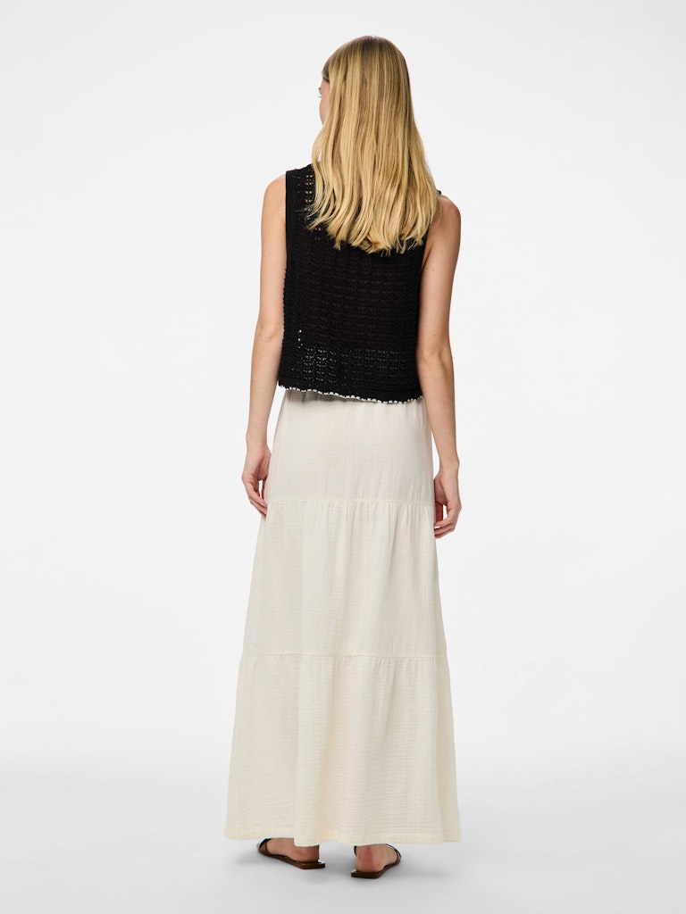 PCSIKKA HW MAXI SKIRT - Cloud Dancer